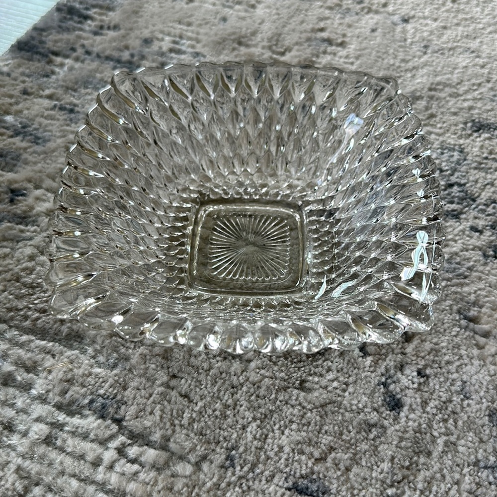 Crate & Barrel Glass Bowl